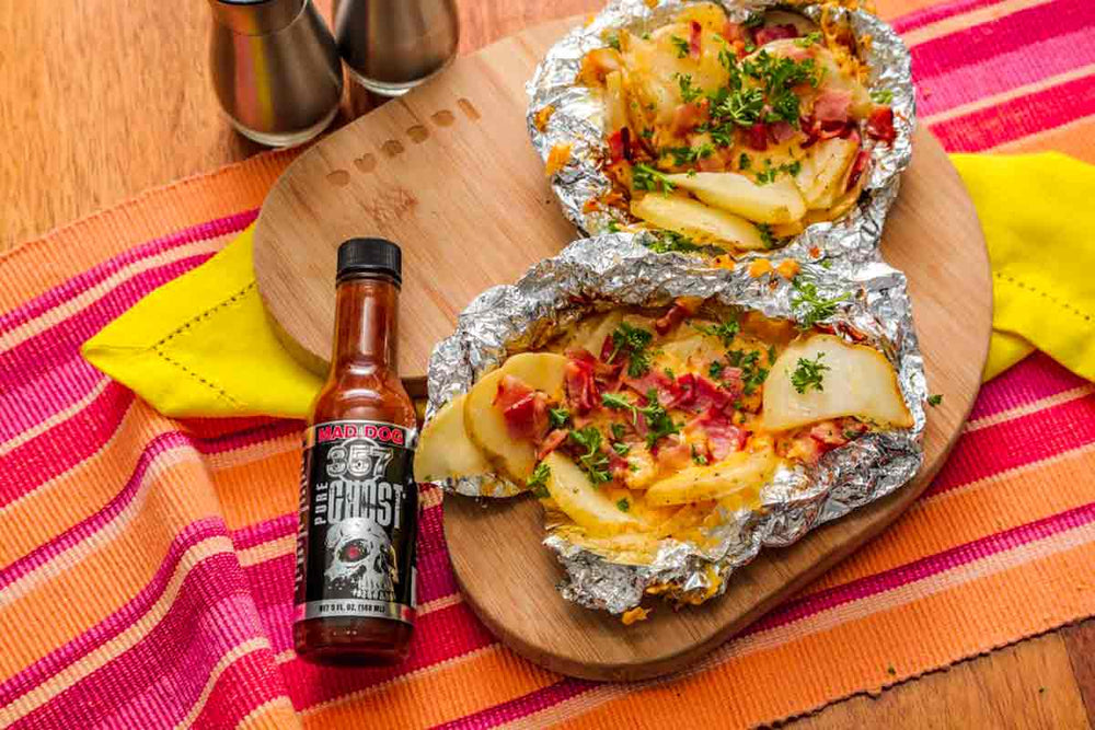Bacon Ranch Ghost Grilled Potatoes