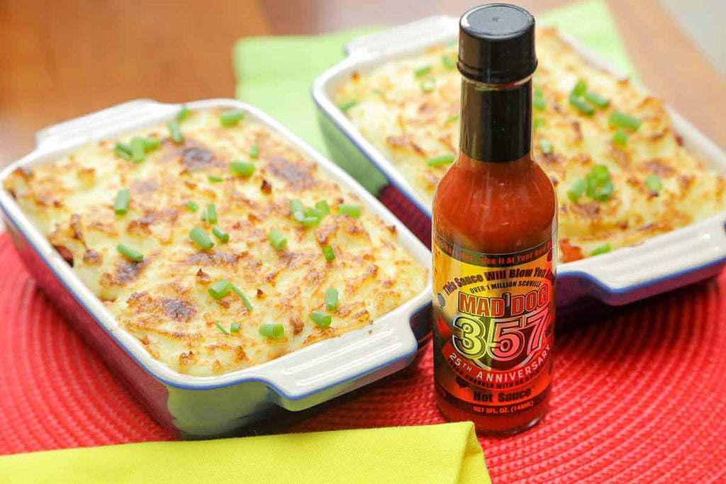 Golden Baked Bean Cottage Pies beans, Cottage Pie, Mad Dog 357 Gold