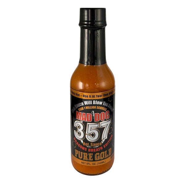 Mad Dog 357 Pure Gold Hot Sauce - Dragons Breath Edition | Hot