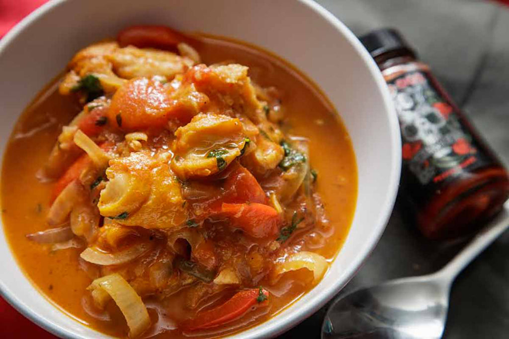 Caribbean Reaper Fish Stew | hot and spicy, stew, White Fish and more ...