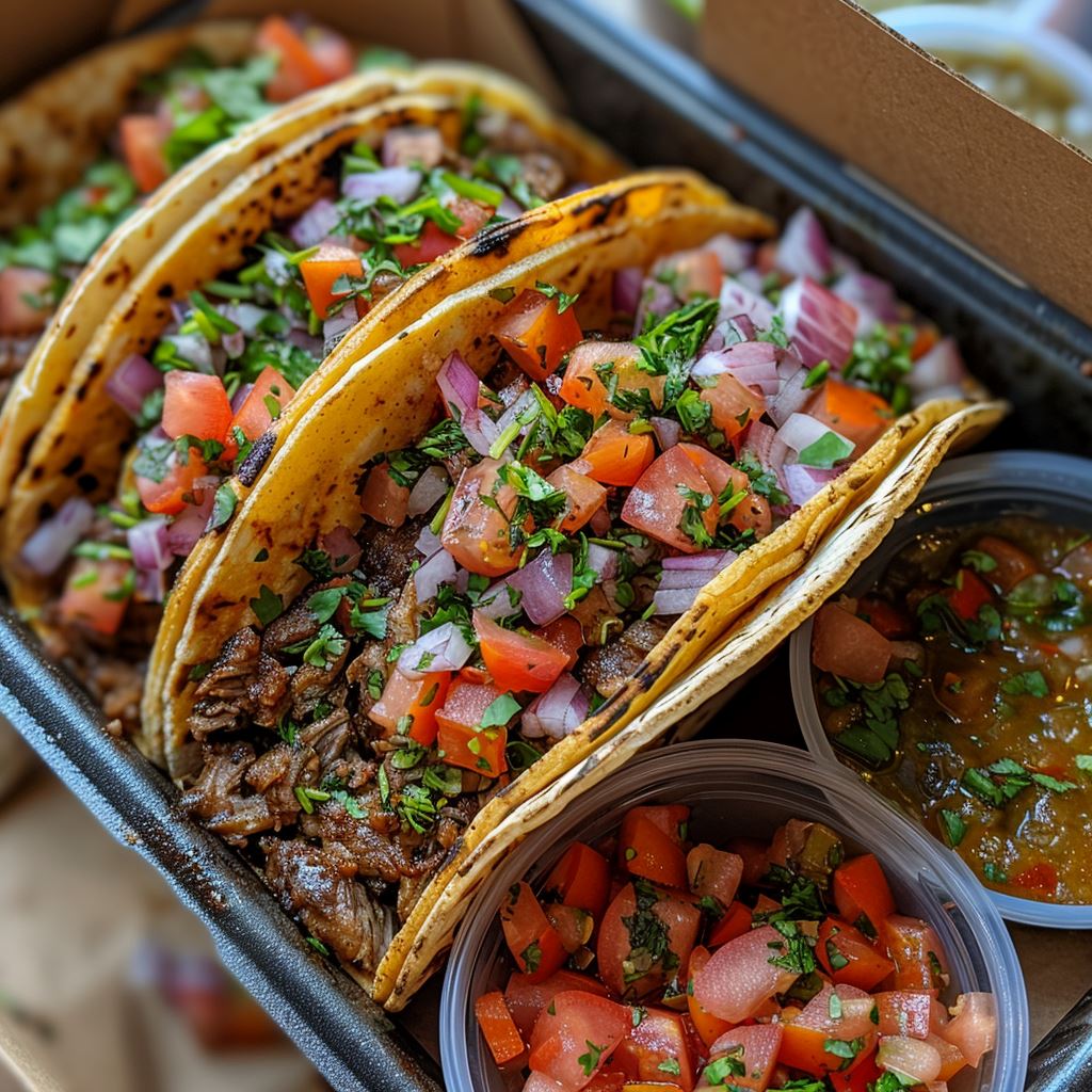 Dive into Flavor Explosion with Mad Dog 357 Birria Tacos ashley foods, food, gourmet hot sauce