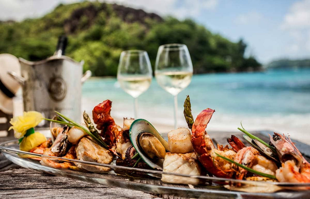 🦐🔥 Grilled Seafood Platter with Reaper Sriracha Glaze 🌊🌶️