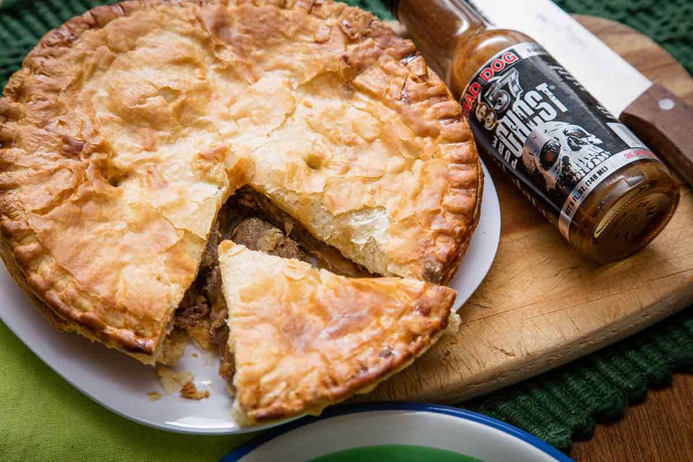 Guinness and Ghost Steak Pie