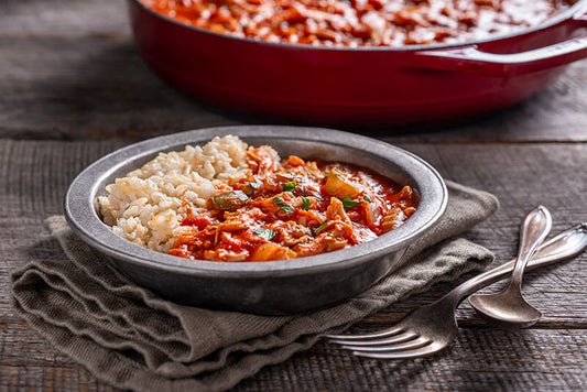 Mad Dog 357 Chicken Creole with White Rice