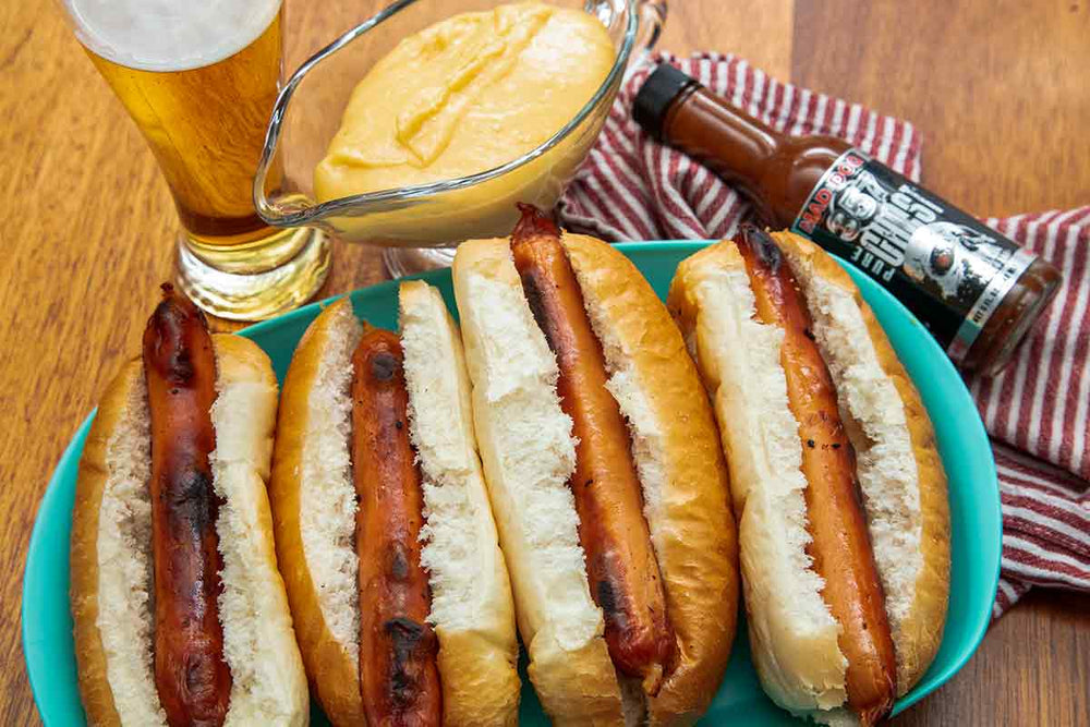 Mad Dog Beer Cheese Brats