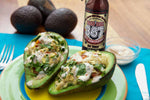 Mad Dog Stuffed Avocados with Spicy Greek Yogurt Sauce