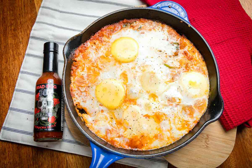 One Pot Spicy Eggs and Potatoes