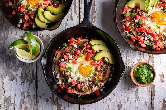 🍳🔥 Skillet Huevos Rancheros 🥑🌶️