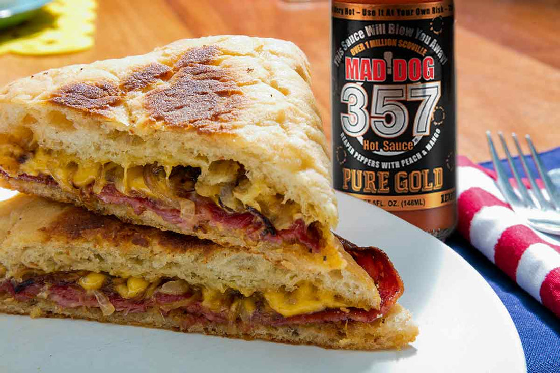 Spicy BBQ Bacon Grilled Cheese Pure Gold