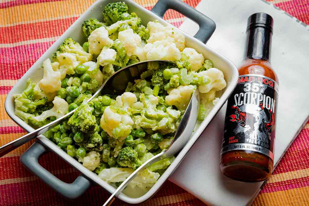 Super Scorpion Broccoli and Cauliflower Salad