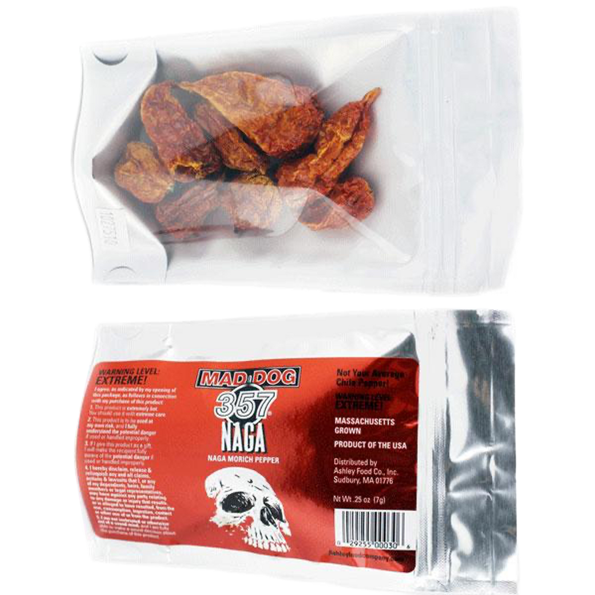 Mad Dog 357 Naga Morich Pepper Pods 7 grams