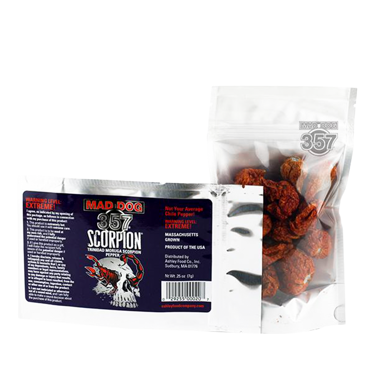 Mad Dog 357 Scorpion Pepper Pods 7 grams