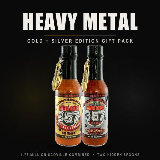 Heavy Metal Gift Pack | Gold & Silver Edition 2-Pack Hot Sauce Gift Pack Ashley Food Company 