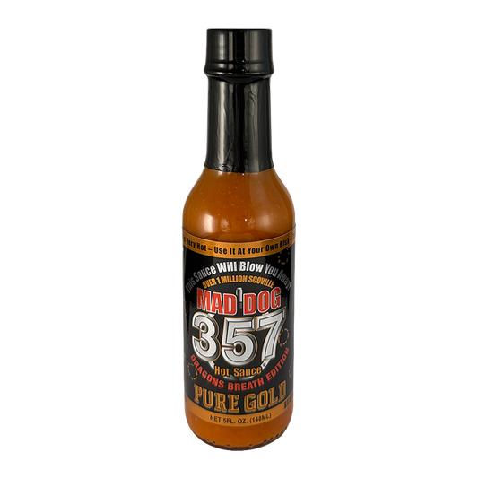 Mad Dog 357 Pure Gold Hot Sauce - Dragons Breath Edition