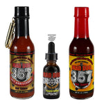 Hot Ones Special with Bonus Free Bottle of Ghost Pepper Extract Hot Sauce maddog357.com 