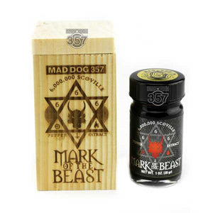 
            
                Load image into Gallery viewer, Mad Dog 357 Mark of the Beast 6 Million Pepper Extract 1-1oz Pepper Extract maddog357.com 
            
        