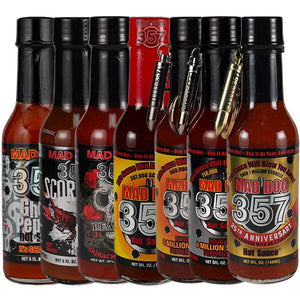
            
                Load image into Gallery viewer, Magnificent Seven Hot Sauce Gift Pack Hot Sauce maddog357.com 
            
        